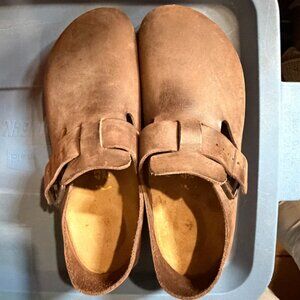 Birkenstock LONDON EU 43 buckled brown nubuck LIKE NEW